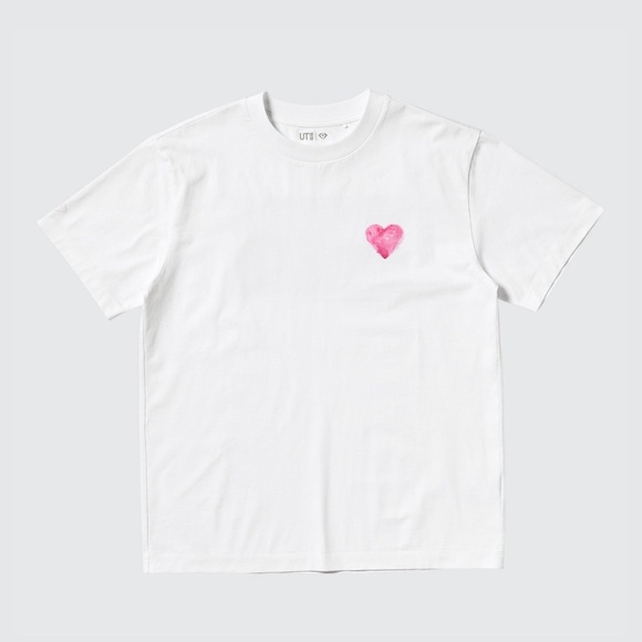 Uniqlo White Find Your Treasure - I Love You - Short-Sleeve T-Shirt (K-pop) - Picture 5 of 10